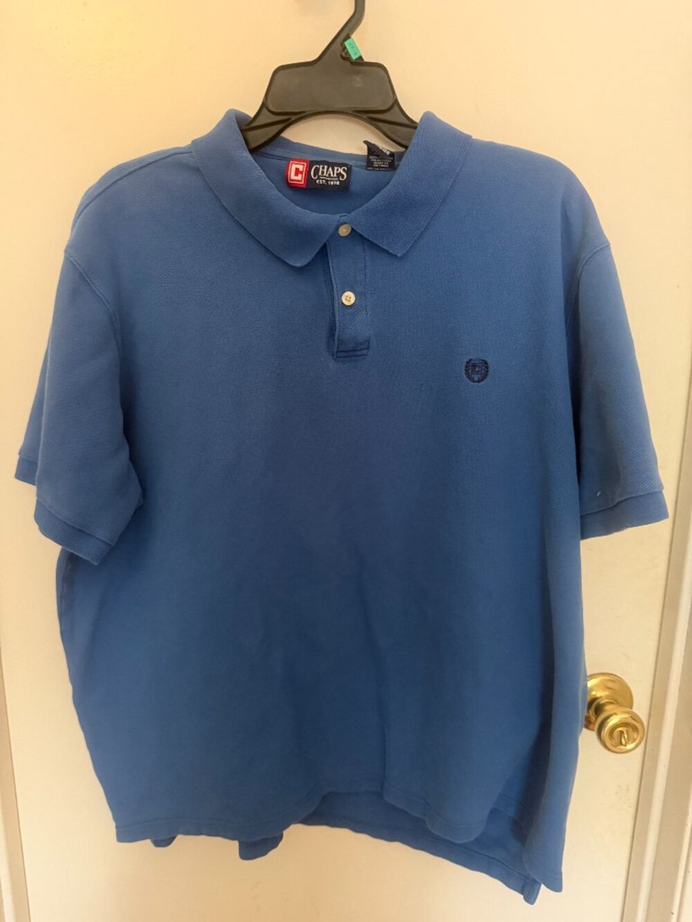 Chaps Blue Polo Shirt M XXL